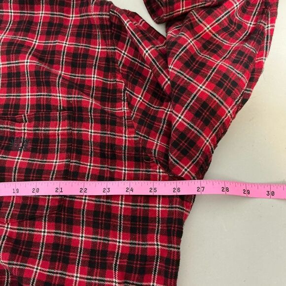 Chaps Red Plaid Casual Button Down Shirt - Picture 5 of 6